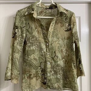 Sere Nade Brand Women's Multi-Color Blouse, Size Small